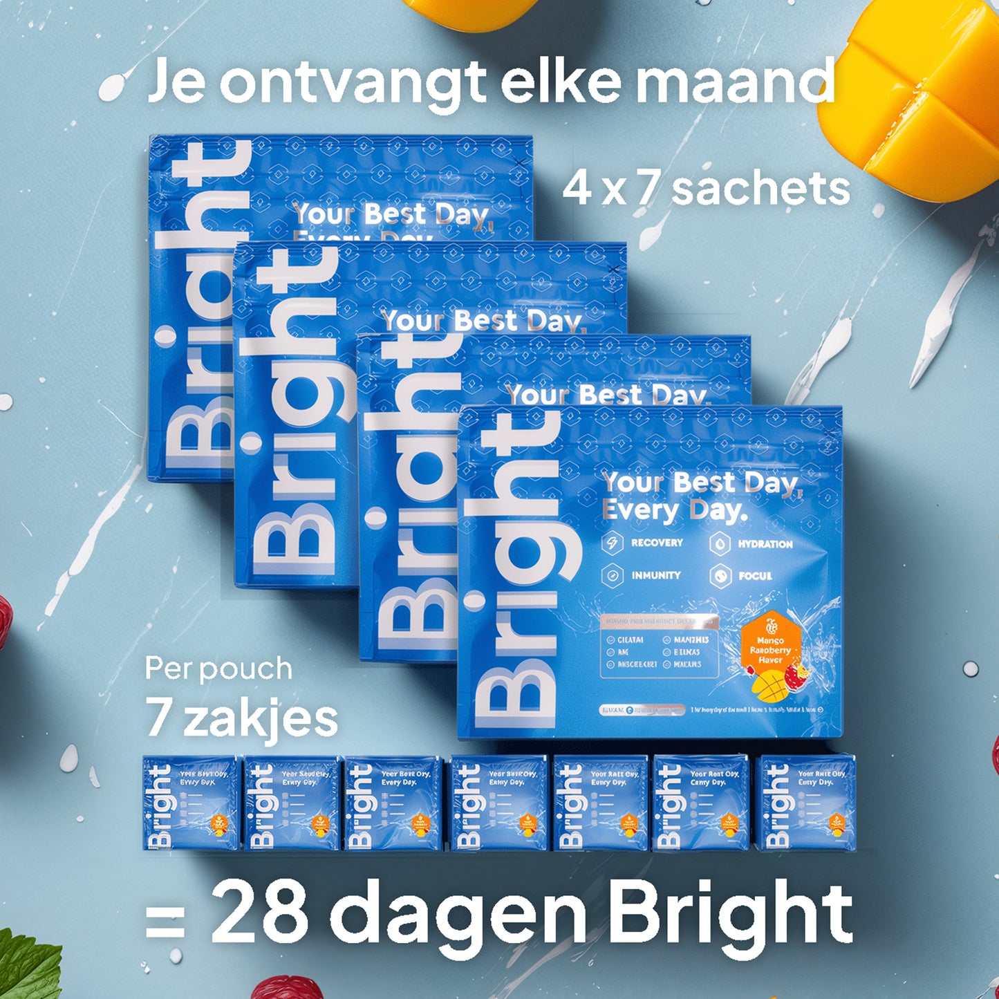 Bright: 4-in-1 Drink voor Herstel, Immuniteit, Hydratatie & Energie - Always Bright